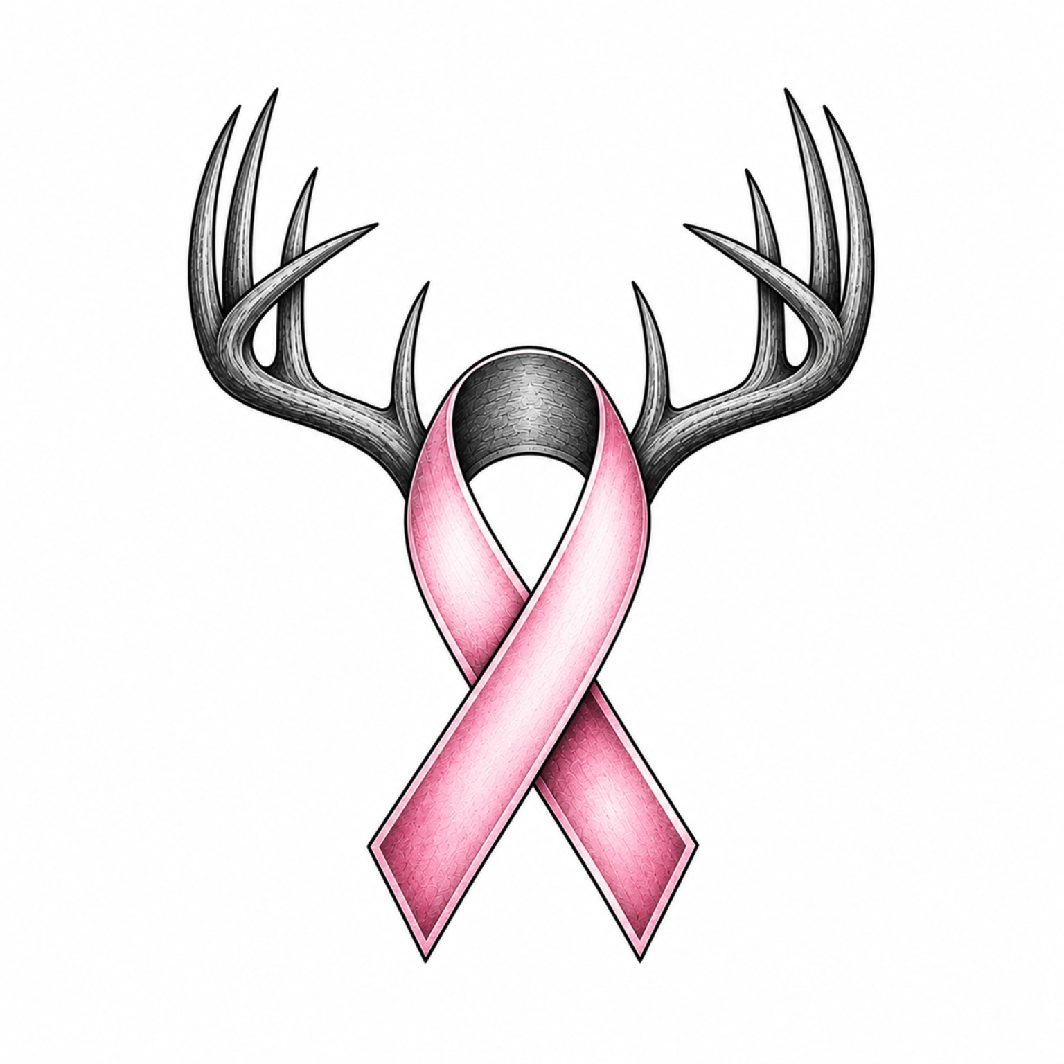 Ghost Antler Forge ribbon antler logo